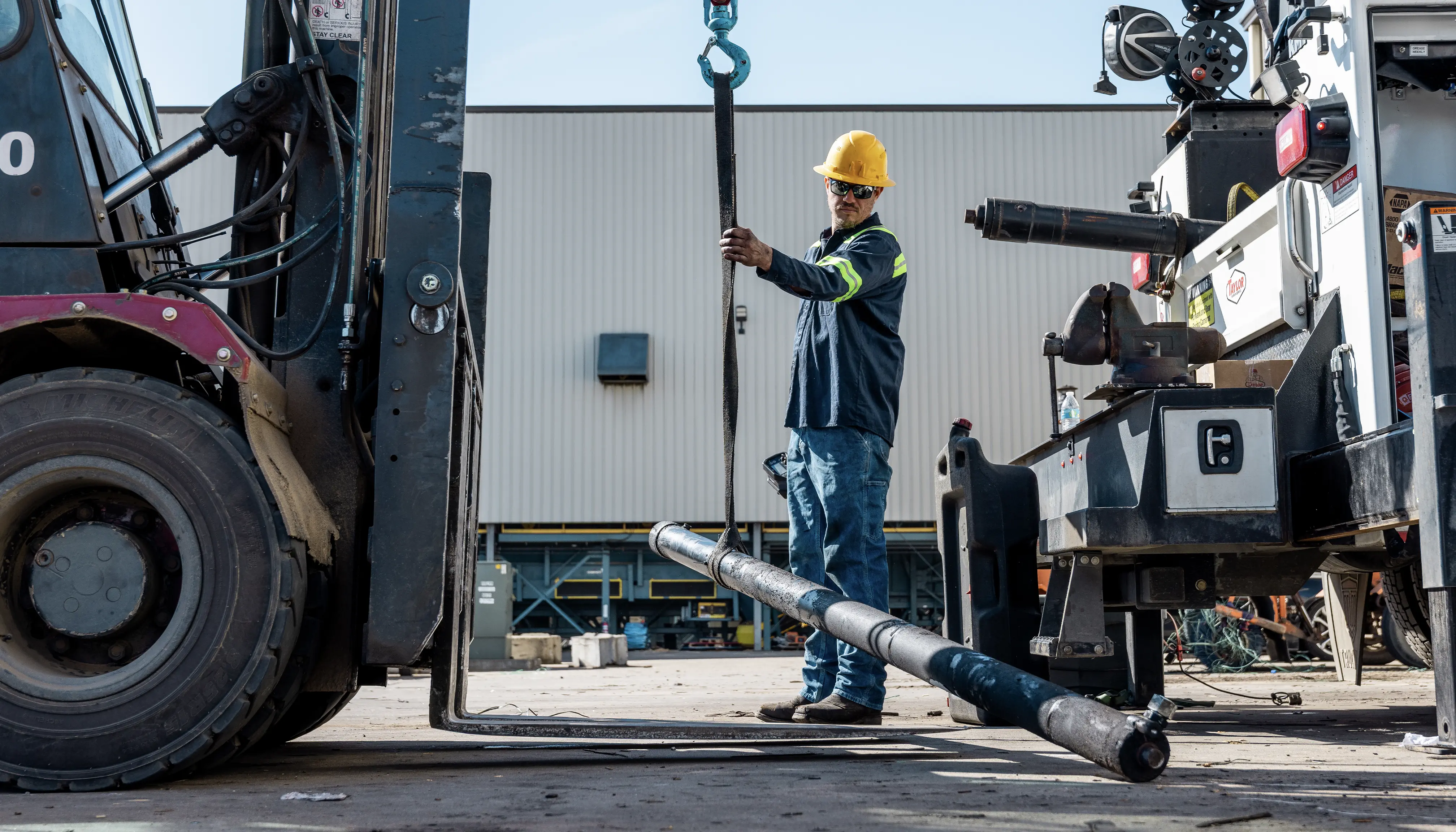 On-site industrial equipment repair