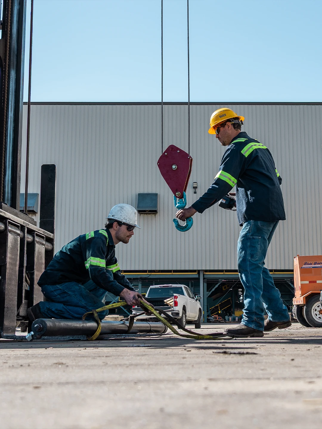 On-site industrial equipment repair